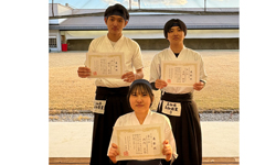 活躍した弓道部員たち