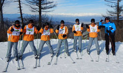 スキー研修の様子