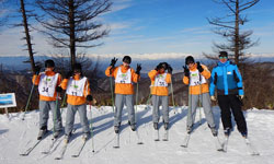 スキー研修の様子