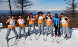 スキー研修の様子