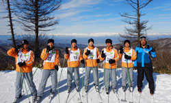 スキー研修の様子