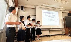 課題研究＿1学期発表会の様子