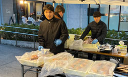 プロジェクションマッピングの様子