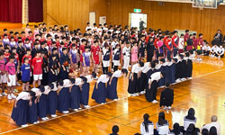 県体壮行式の様子
