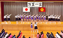 県体壮行式の様子