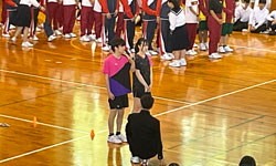 県体壮行式の様子