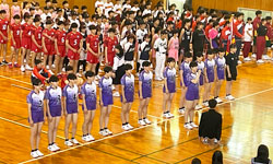 県体壮行式の様子