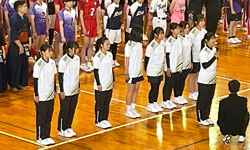 県体壮行式の様子