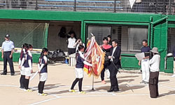 女子ソフトボール部県大会の様子