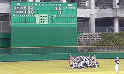 女子ソフトボール部県大会の様子