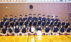 男子バレーボール部県体の様子