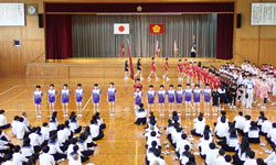 壮行式の様子