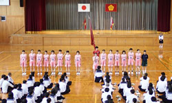 壮行式の様子
