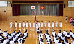 壮行式の様子