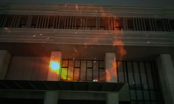 プロジェクションマッピングの様子