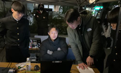 プロジェクションマッピングの様子