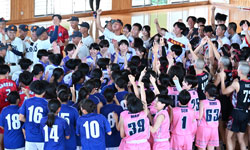 県体壮行式の様子