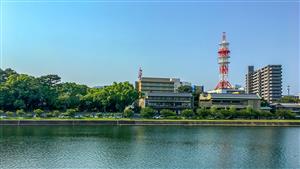 高知市内を流れる鏡川