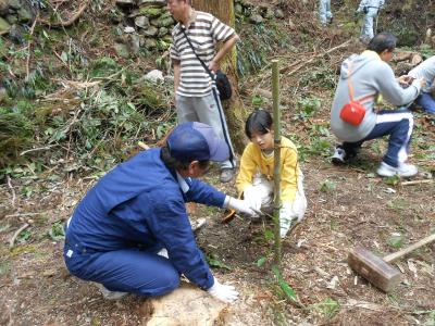 植樹の様子①