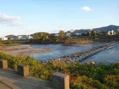 夕方の鏡川