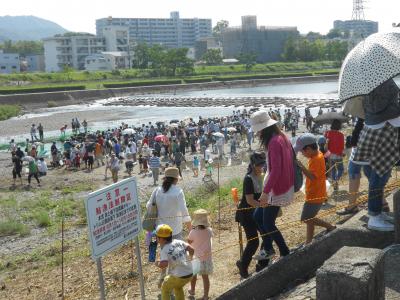 イベント前河川敷