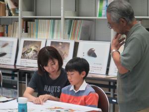 自由研究の作品作り中