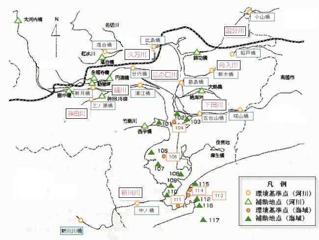 測定地点地図