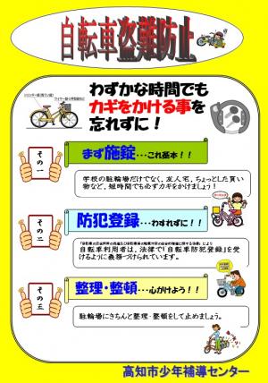 自転車盗難防止ポスター