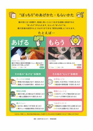 ユーザー向け「ぼっちり」チラシ裏