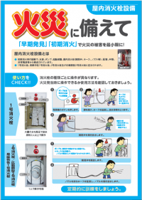 屋内消火栓設備の使用方法