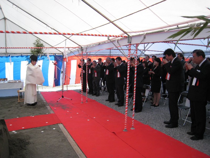 安全祈願祭の様子