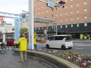 R５交通事故絶滅街頭キャンペーン（はりまや橋）