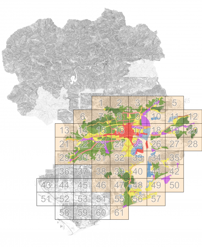 全体図郭割（用途地域）