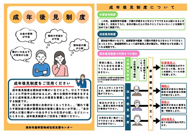 成年後見リーフレット表