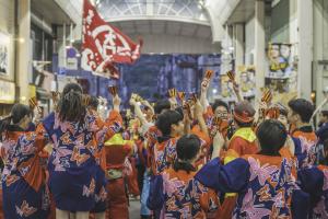 よさこい交流事業様子１