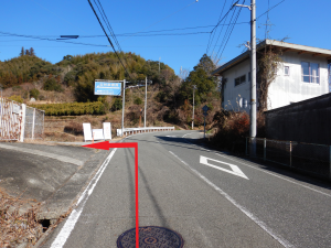 鏡保育園前左折