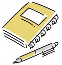 手帳のイラスト