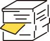 積まれた書類のイラスト