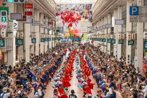 よさこい祭りのようす