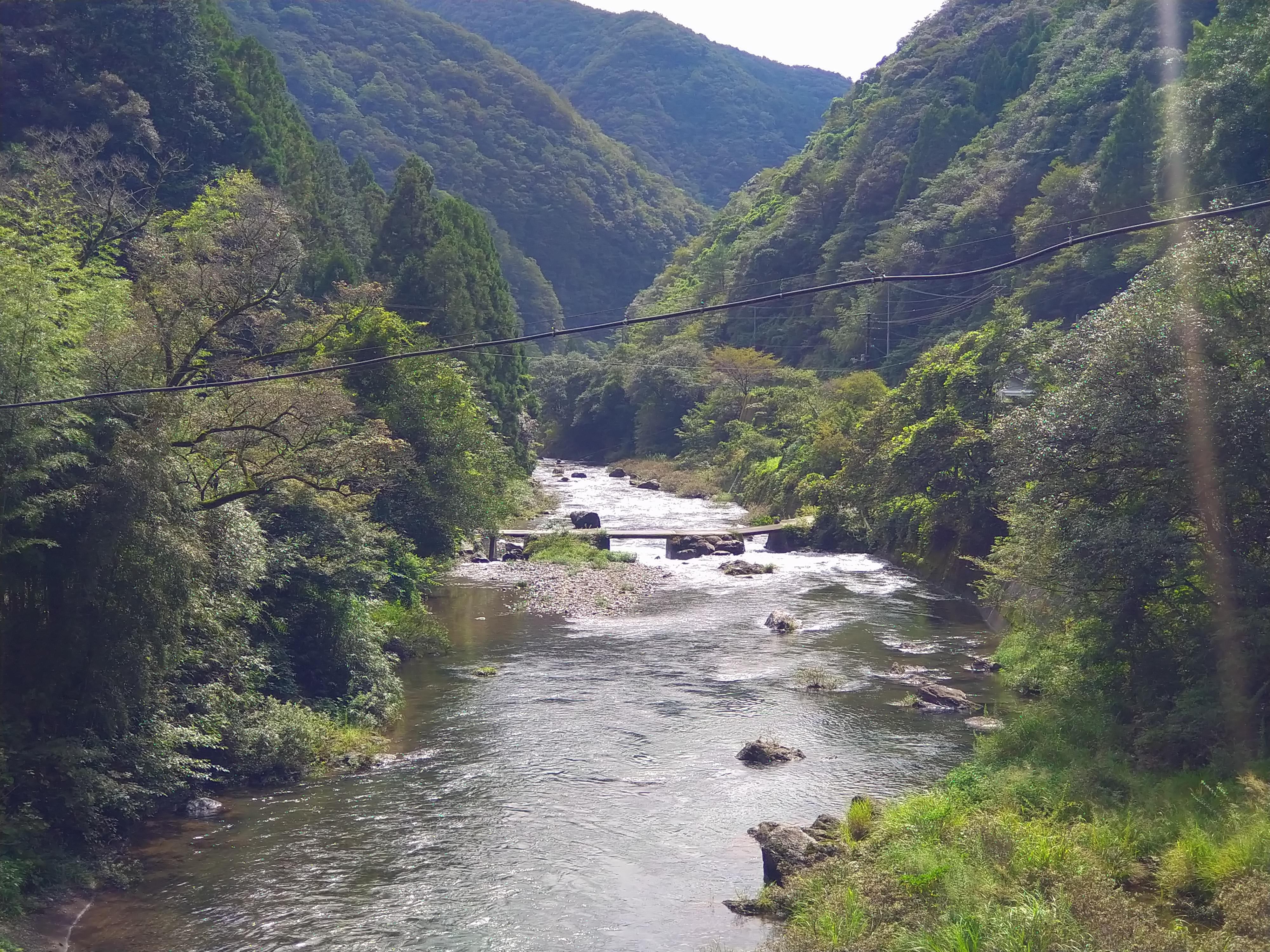 初秋の沈下橋