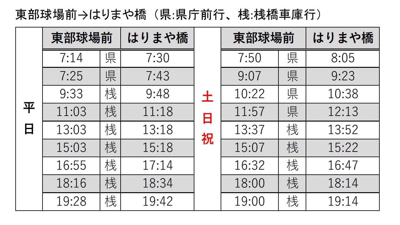 バス時刻表2