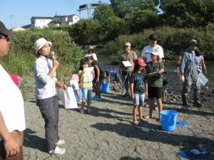 捕れた生き物から見た鏡川の講評