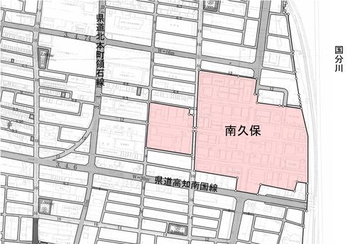 高知卸商団地建築協定の区域図