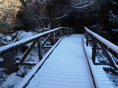 雪景色の登り口