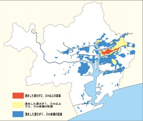 平成10年 9月集中豪雨災害地図