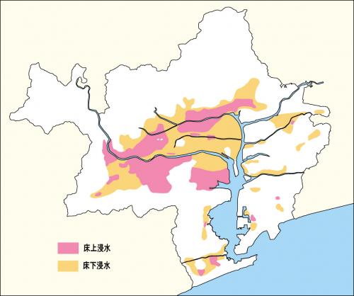 昭和51年 台風17号災害地図