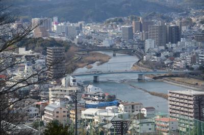 筆山から見た鏡川