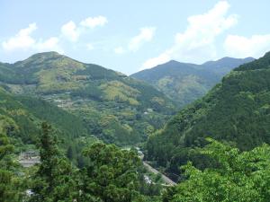 土佐山夢産地パーク「かわせみ」からの風景