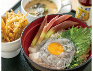 どろめと土佐山村のゆずづくしランチの写真