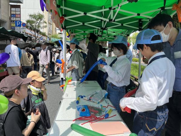 日曜市出店の様子